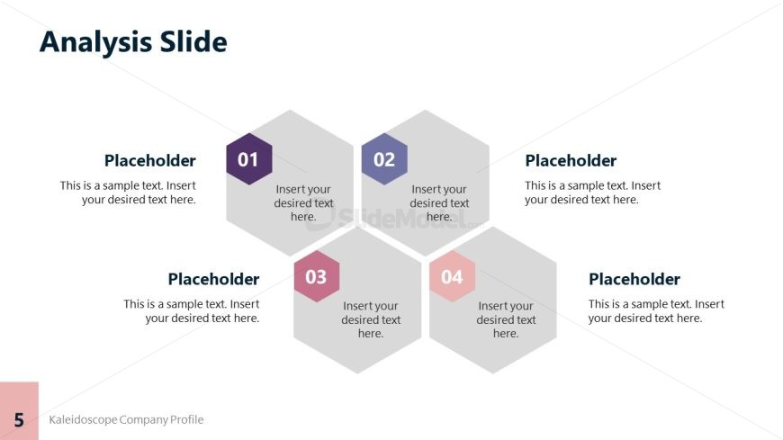 PowerPoint Template for Kaleidoscope Company Profile Presentation 