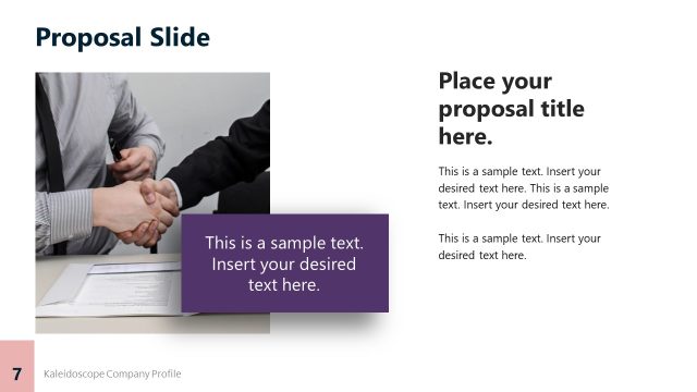 Proposal Slide – Kaleidoscope Company Profile Presentation Template