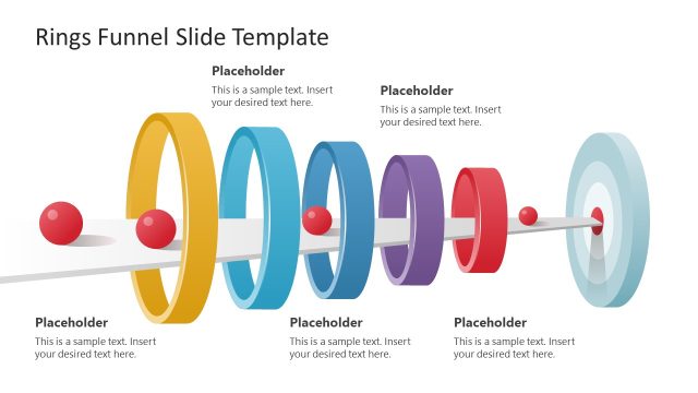 Rings Funnel with Goal Target Presentation Template