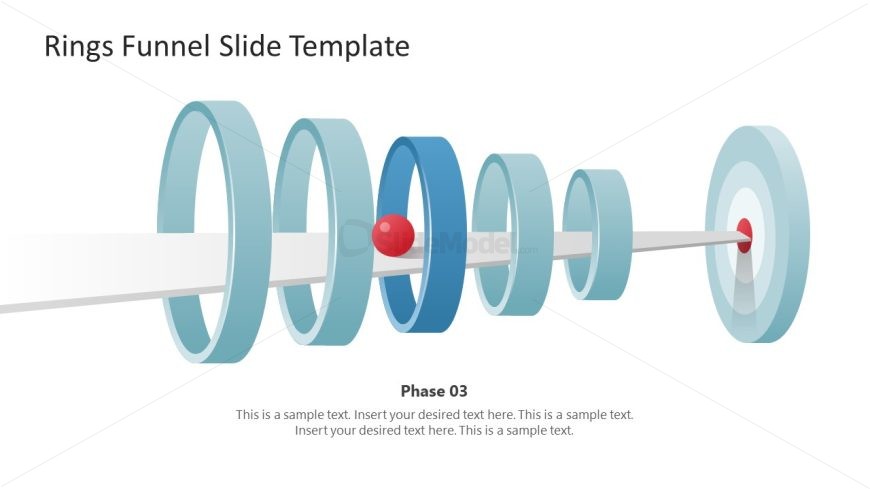 PowerPoint Slide for Rings Funnel with Goal Target
