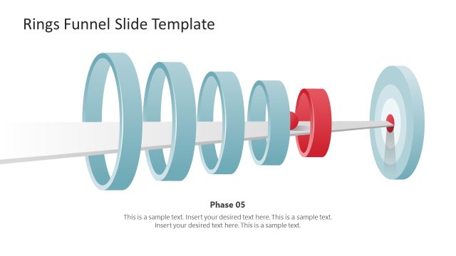 Rings Funnel with Goal Target Template for Presentation