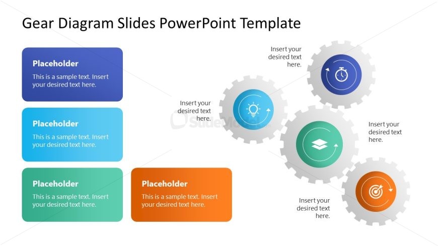 Gear Diagram PPT Slide