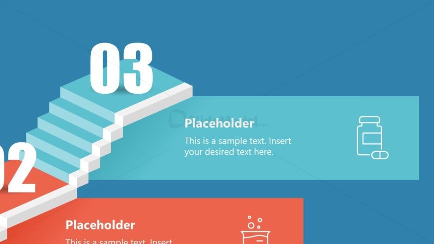 Editable Animated 3D Stairs Diagram Template