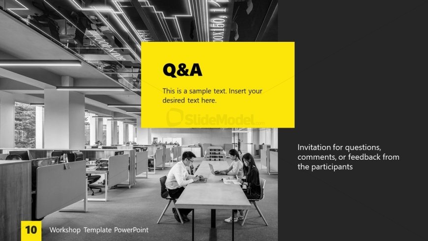 Workshop Presentation Template - Question & Answer Slide 