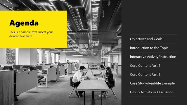 Agenda Slide Template – Workshop PPT Slide Deck