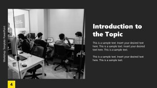 PPT Slide Template for Topic Introduction