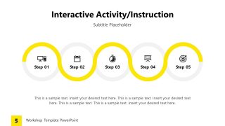 Editable Process Diagram Slide for Activity Outline