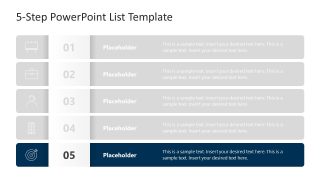 List Presentation Slide - Fifth Item Highlight Slide