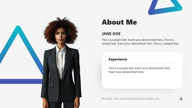 PowerPoint Template Slide for About Me