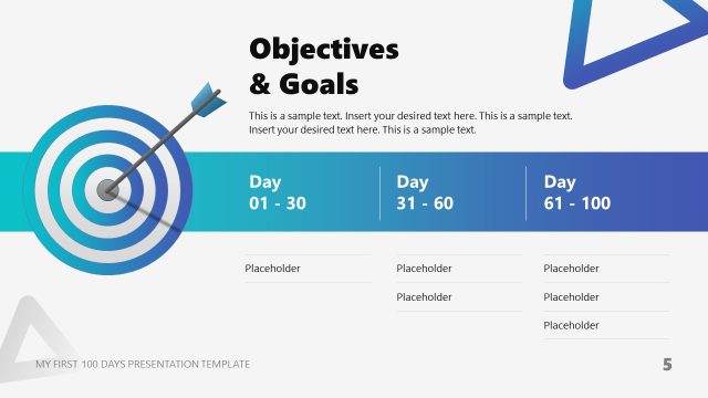 Objectives and Goals Slide for PowerPoint