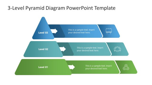 3 Level Pyramid Diagram for PowerPoint & Google Slides