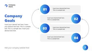 PPT Company Goals Presentation Slide with Diagram