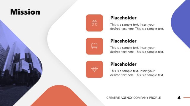 Mission Slide for Creative Agency Company Presentation
