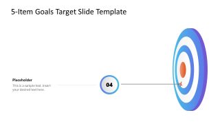 PowerPoint Goal Target Template Slide