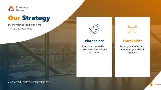 Slide for Our Strategy Presentation PPT Template