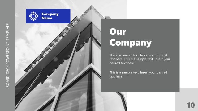 Our Company Template Slide for Presentation