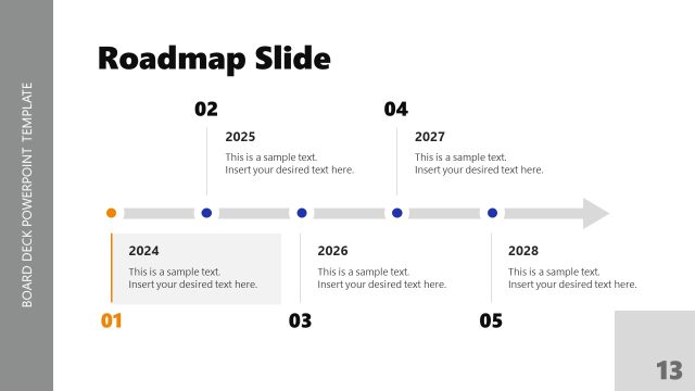 Roadmap Slide – Board Deck Template