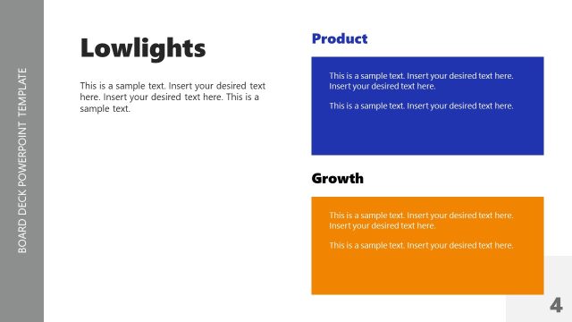 Lowlights Slide for PowerPoint Template