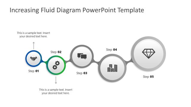 Editable Increasing Fluid Diagram PPT Template