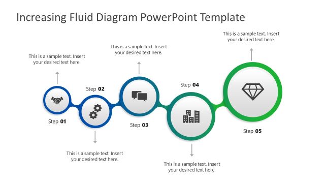 Increasing Fluid Diagram PowerPoint Slide