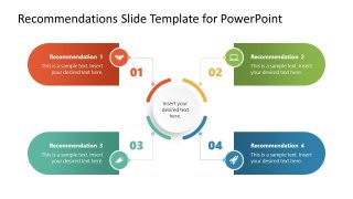 4-Item Recommendations Slide Template