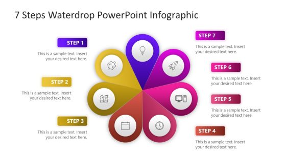 Editable Infographic Slide Template with 7 Steps