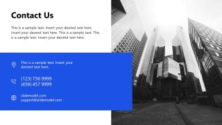 Digital Marketing Audit Template Slide for Contact Us 