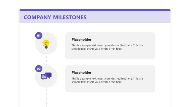 Company Milestones PowerPoint Template