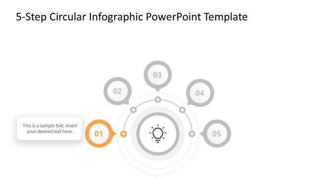 5-Step Circular Infographic Template for PowerPoint