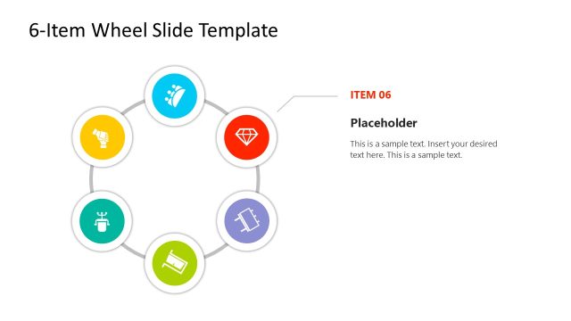 6-Item Wheel Presentation Template