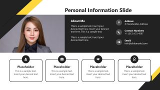 Personal Details Presentation Slide with Icons