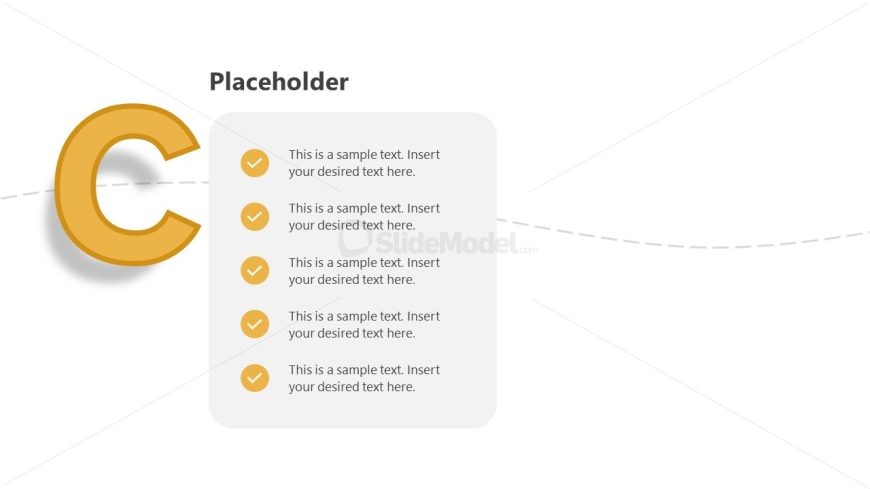 PPT Animated Letters Slide 