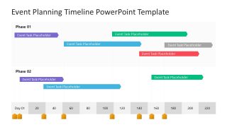 Editable Event Planning Creative Timeline Slide