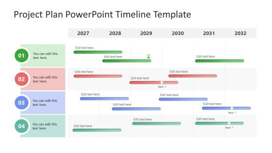 Editable Project Plan Timeline Template
