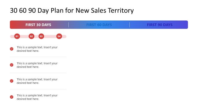 30 60 90 Day – New Sales Territory Template for PowerPoint