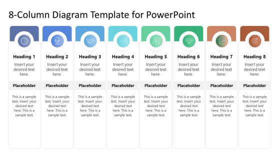 8-Column Diagram Template for PowerPoint