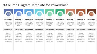 Customizable 9-Column Diagram Template