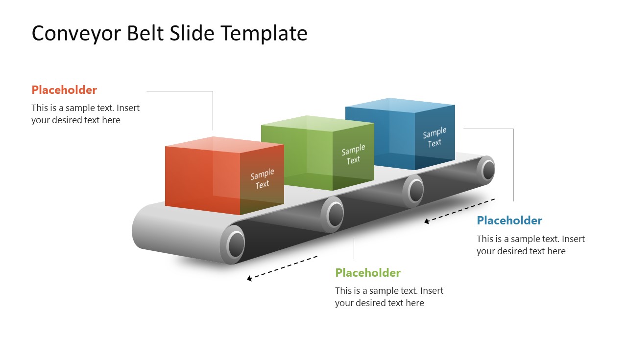 Editable 3-Item Conveyor Belt Slide 