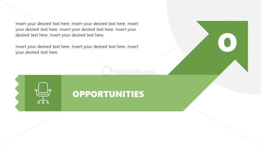 Customizable Arrows SWOT Analysis Template 