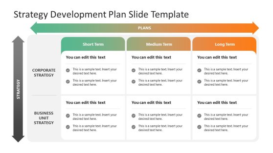 Strategy Development Plan PowerPoint Template