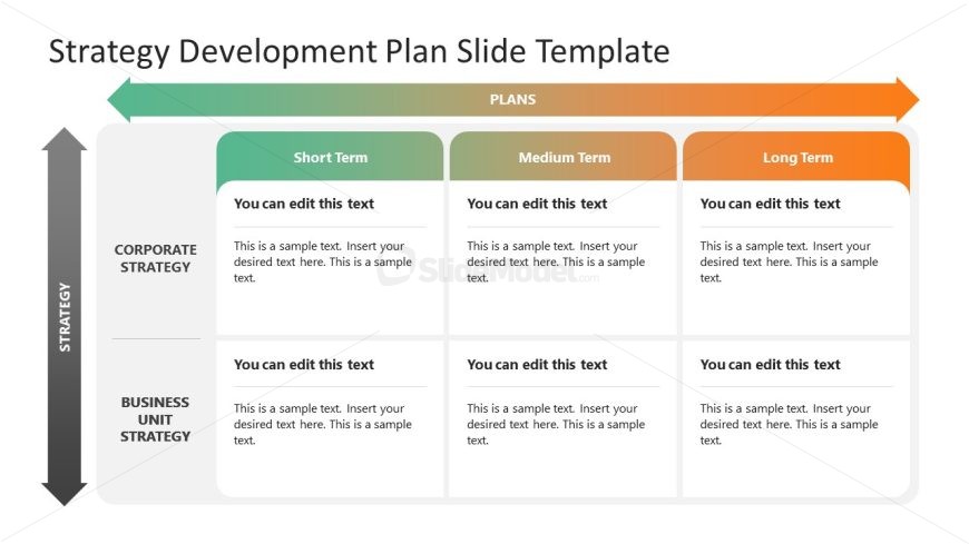 Strategy Development Plan PowerPoint Slide 