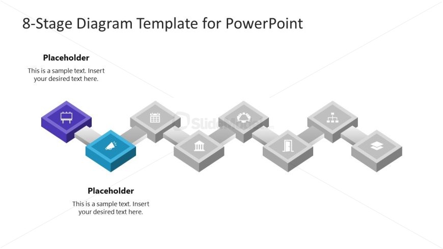 Presentation Template for 8 Stage Process Slide 