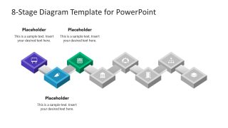 8-Stage Diagram Slide with Infographics 