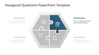 Hexagonal Quadrants Slide Template 