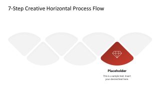 7-Item Creative Horizontal Process Template for Presentation