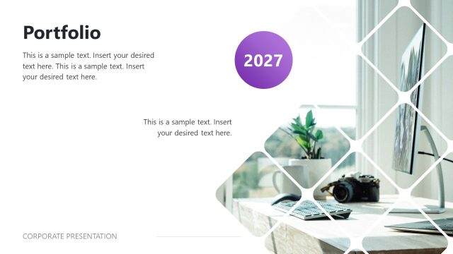 Modern Portfolio Presentation Slide Template
