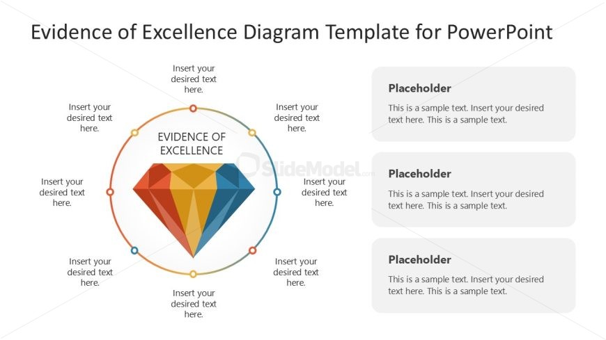 Evidence of Excellence Diagram Template for Presentation