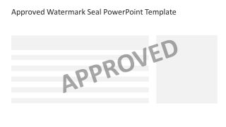 Approved Watermark Seal Template for PowerPoint 