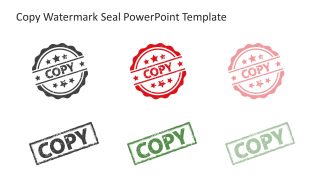 Copy Watermark Seal Template for Presentation 