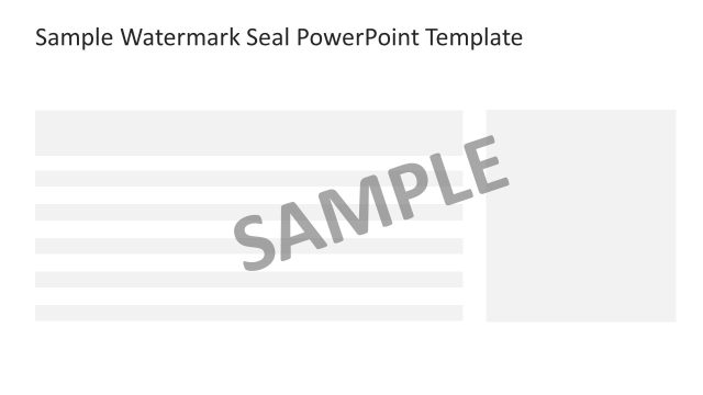 Editable Sample Watermark Seal Template